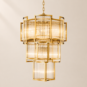 Vero Art Deco Glass Chandelier 23