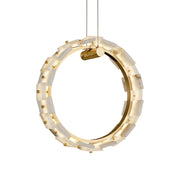 Vertical Ring Alabaster Pendant Lamp — image 1