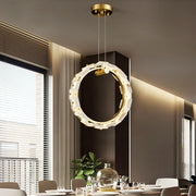 Vertical Ring Alabaster Pendant Lamp — image 4