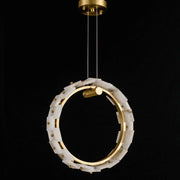 Vertical Ring Alabaster Pendant Lamp — image 8