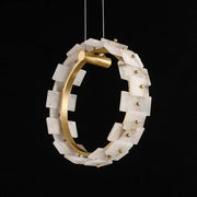 Vertical Ring Alabaster Pendant Lamp — image 17