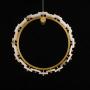 Vertical Ring Alabaster Pendant Lamp — image 10