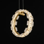 Vertical Ring Alabaster Pendant Lamp — image 16