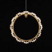 Vertical Ring Alabaster Pendant Lamp — image 9