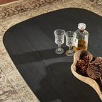 Dune Sculptural Solid Wood Coffee Table For Living Room
