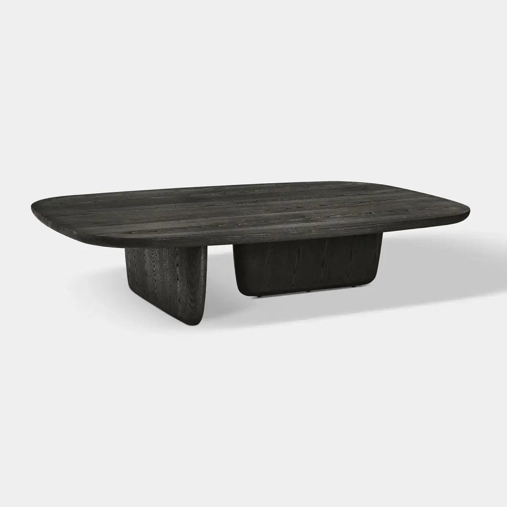 Dune Sculptural Solid Wood Coffee Table For Living Room