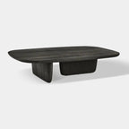 Dune Sculptural Solid Wood Coffee Table For Living Room