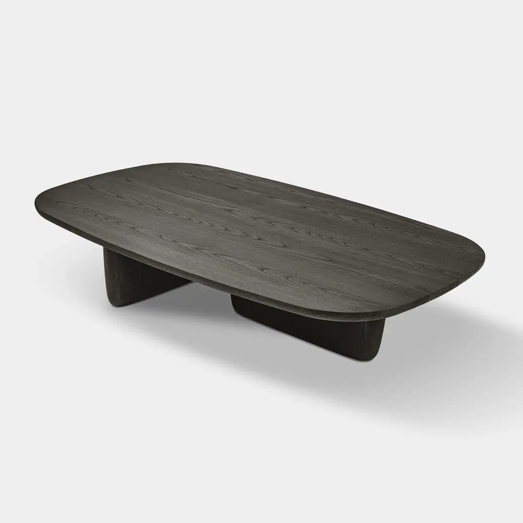 Dune Sculptural Solid Wood Coffee Table For Living Room