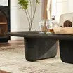Dune Sculptural Solid Wood Coffee Table For Living Room