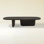 Dune Sculptural Solid Wood Coffee Table For Living Room