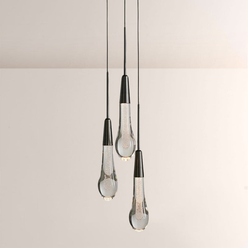 Ryvara Waterdrop Glass Pendant Light