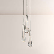 Ryvara Waterdrop Glass Pendant Light