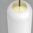 White Long Tube Multi Light Staircase Chandelier
