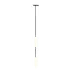 White Long Tube Multi Light Staircase Chandelier