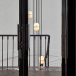 Alabaster Capsule Shaped Oval Pendant Lamp — image 12