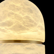 Alabaster Capsule Shaped Oval Pendant Lamp — image 27