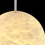 Alabaster Capsule Shaped Oval Pendant Lamp — image 38