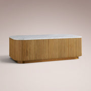 Favera Coffee Table — HONEY / CARRARA / 48