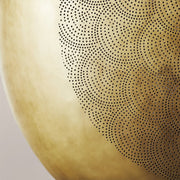 Zara Perforated Brass Orb Pendant