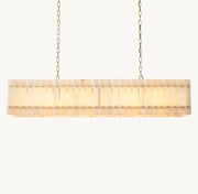 Zora Linear Slat Alabaster Chandelier 54