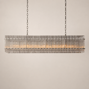 Zora Linear Slat Glass Chandelier 54