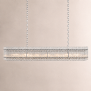 Zora Linear Slat Glass Chandelier 72