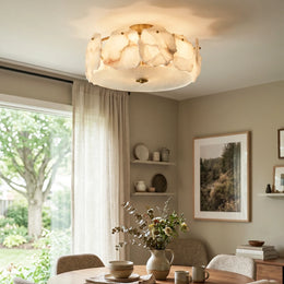 Alabaster Artze Brass Ceiling Light — image 2