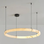 Alabaster Aura Circular Chandelier