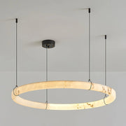 Alabaster Aura Circular Chandelier