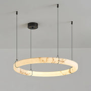 Alabaster Aura Circular Chandelier