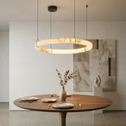Alabaster Aura Circular Chandelier