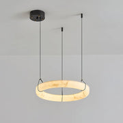 Alabaster Aura Circular Chandelier