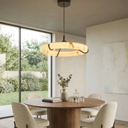 Alabaster Aura Circular Chandelier