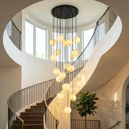 Alabaster Balls Cluster Chandelier — image 2