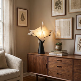 Alabaster Black Table Lamp — image 2