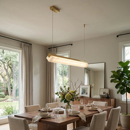 Alabaster Brick Linear Pendant Light — image 2