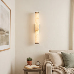 Alabaster Callisto Cylindrical Wall Lamp — image 2