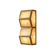 Alabaster Cascade Rectangular Wall Light