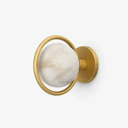 Alabaster Celestial Ring Globe Wall Lamp
