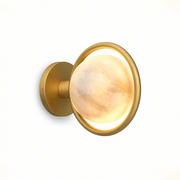 Alabaster Celestial Ring Globe Wall Lamp