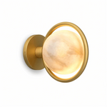 Alabaster Celestial Ring Globe Wall Lamp