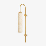 Alabaster Cylinder Tube Wall Sconce