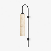 Alabaster Cylinder Tube Wall Sconce