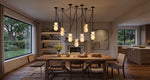 Alabaster Cylindrical Chain Chandelier