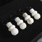 Alabaster Cylindrical Chain Chandelier