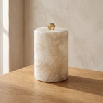 Alabaster Cylindrical Table Lamp — image 10