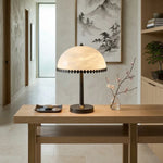 Alabaster Dome Trim Table Lamp — image 7
