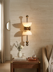 Alabaster Dual Wall Sconce