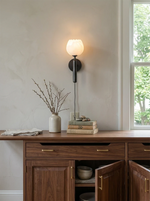 Alabaster Flower Plug-in Wall Lamp