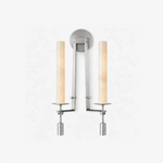 Alabaster Fontanelle Candlestick Wall Lamp